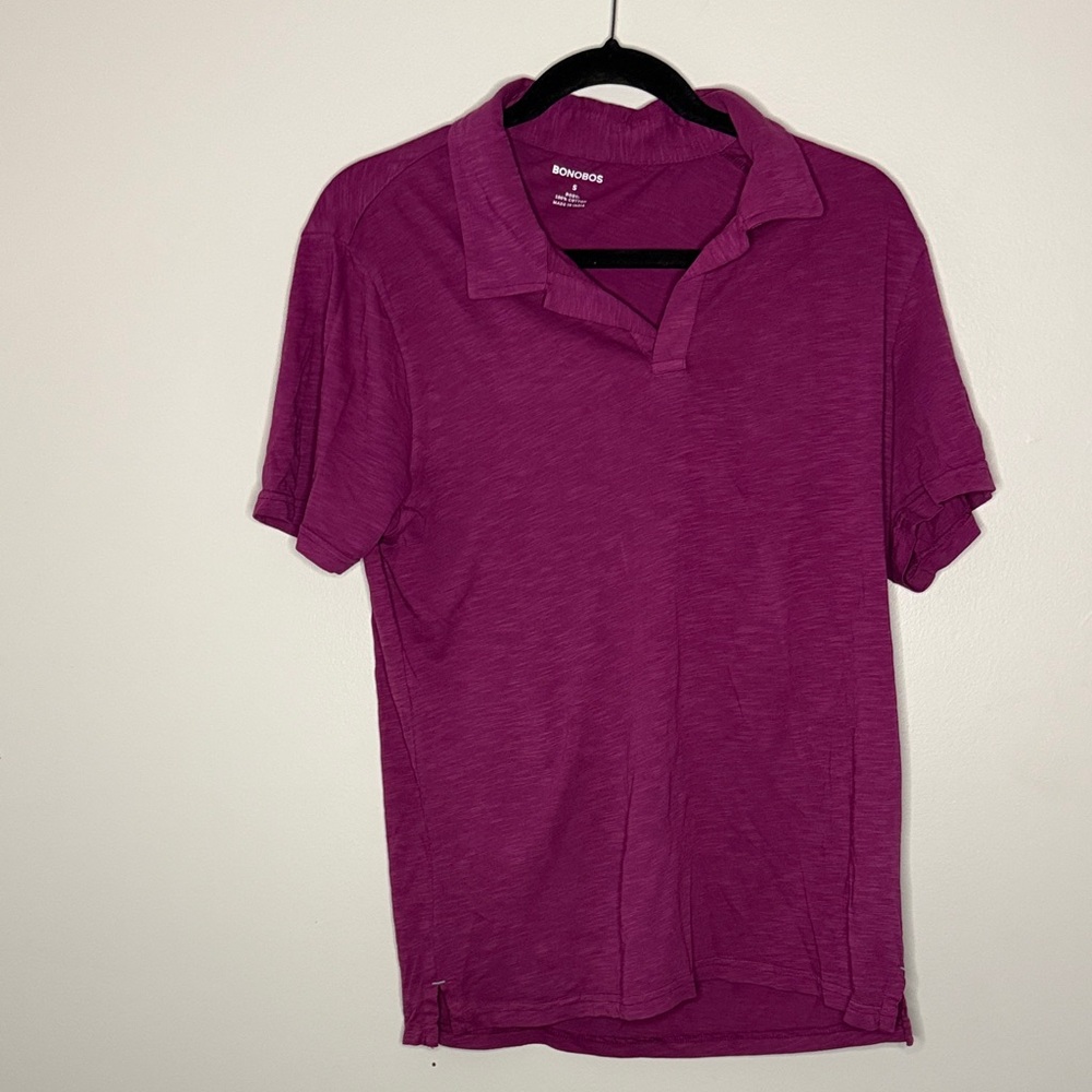 Bonobos Men's Magenta Polo Shirt